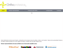 Tablet Screenshot of orthoprotesica.com